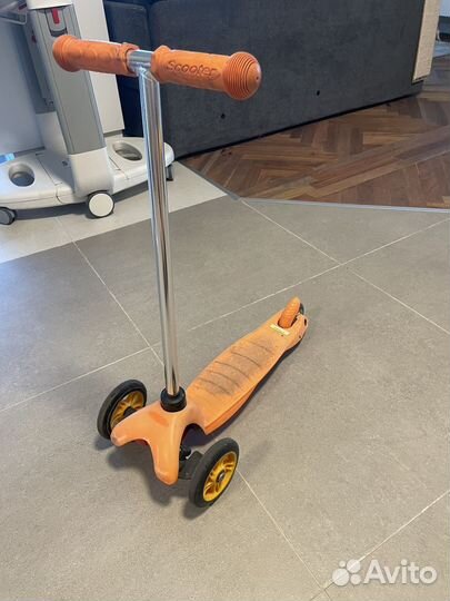 Самокат детский трехколесный 2 в 1