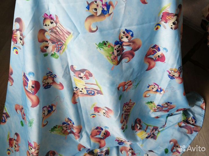 Шторы в детскую, 2 штуки, высота 260х190см