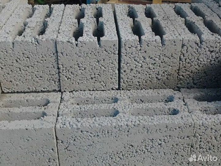 Керамзитобетонный блок 4-хпустотный / Шлакоблок