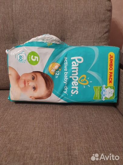 Подгузники Pampers Active Baby-Dry 5 (11-16 кг)
