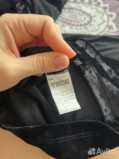 Платье женское бархат короткое