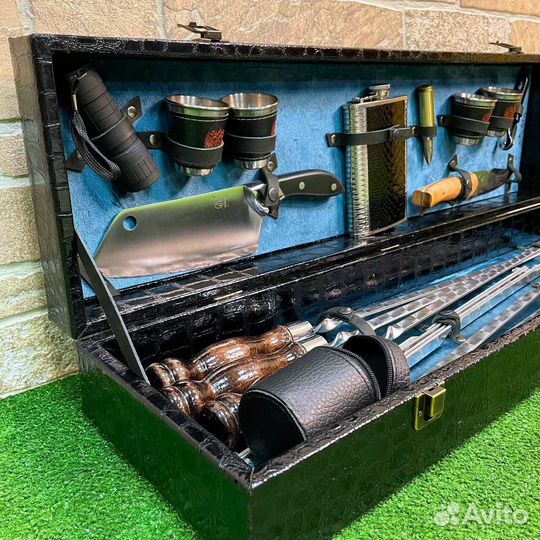 Шашлычный набор №7 в кейсе