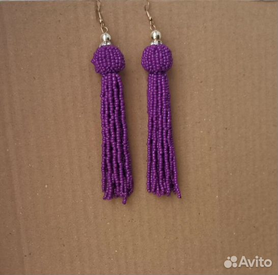 Серьги из бисера