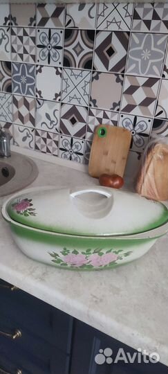 Утятница чугунная эмалированная