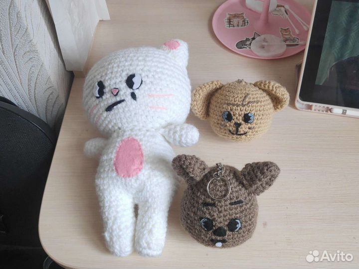 Вязаные игрушки, ручная работа