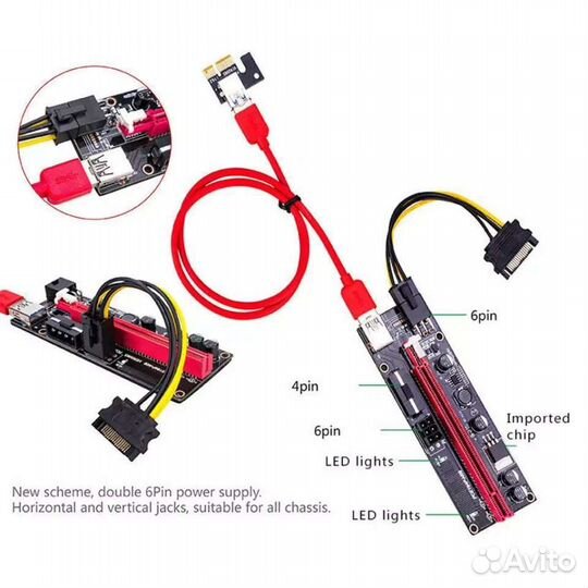 Райзер ver009s usb 3.0 pci-e