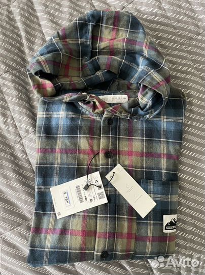 Новая рубашка с капюшоном zara 13-14 лет