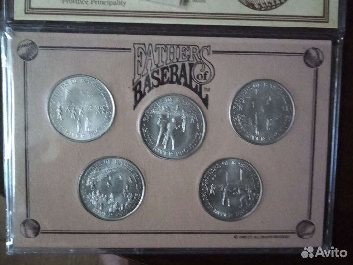 Монеты Княжества Хатт Ривер. Отцы бейсбола