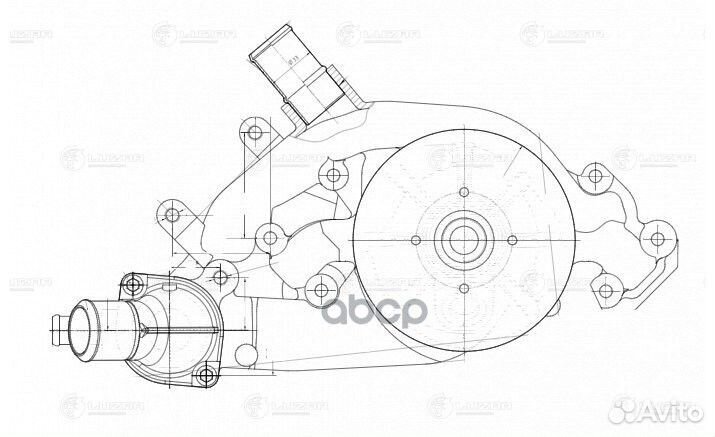 Насос водяной (помпа) Cadillac Escalade, Chevrolet