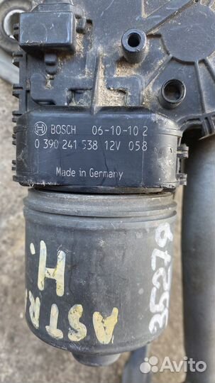 Трапеция дворников с моторчиком opel astra h