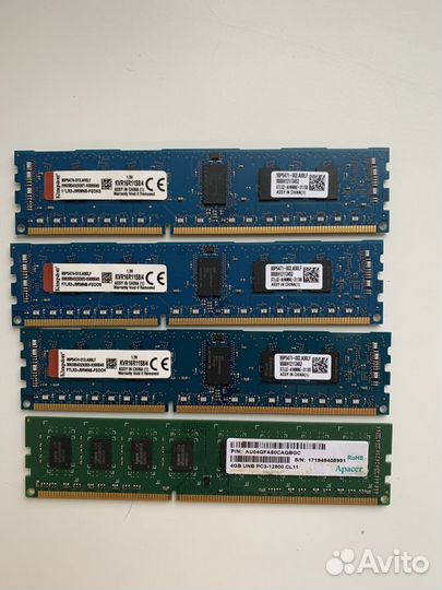 Оперативная память DDR3, DDR4