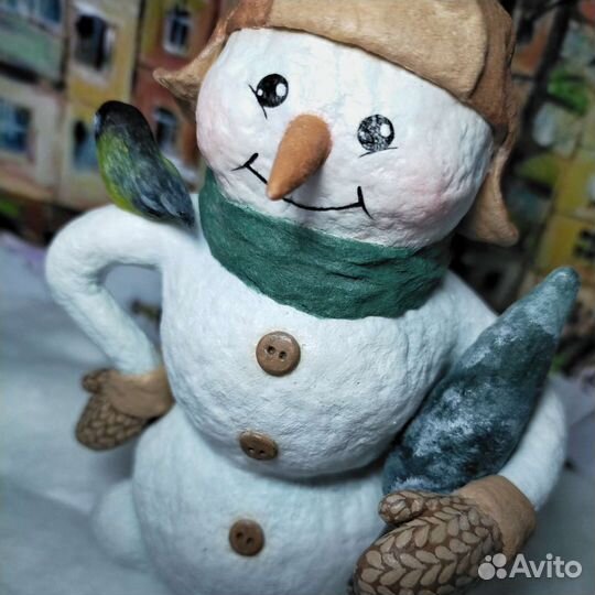 Ватная ёлочная игрушка