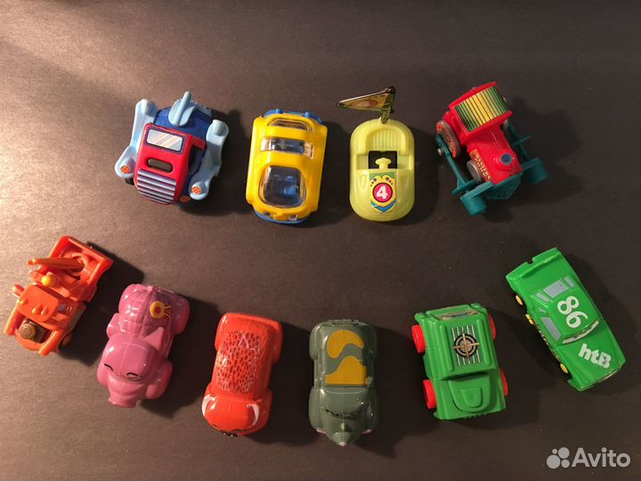 Киндер-Сюрпризы 90-тых: Машинки - Животные + Микс