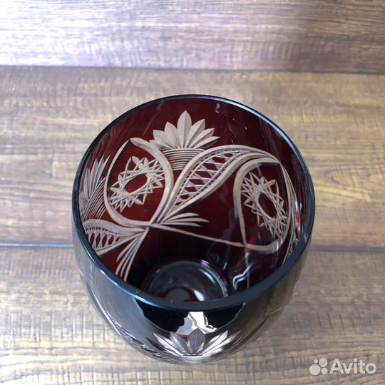 Ваза рубиновое стекло СССР