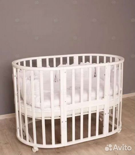 Новая кровать круг-овал / круглая кроватка