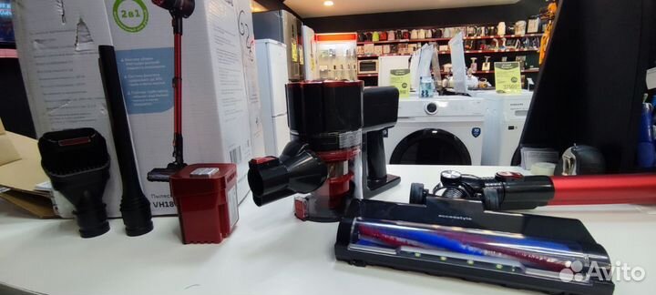 Пылесос accesstyle VH180N03DR, 180Вт, черный/красн