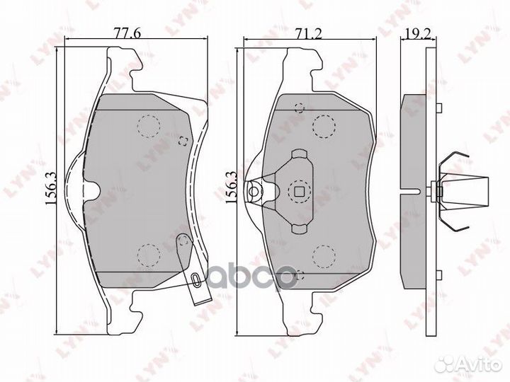 Колодки торм. диск. перед. BD-5904 lynxauto