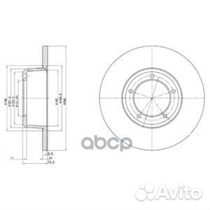 BG2297 Диск тормозной land rover defender/disco