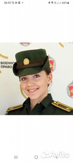 Шляпа женская военная офисная