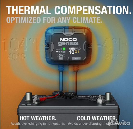 Зарядное устройство Noco Genius genpro10X1 IP68