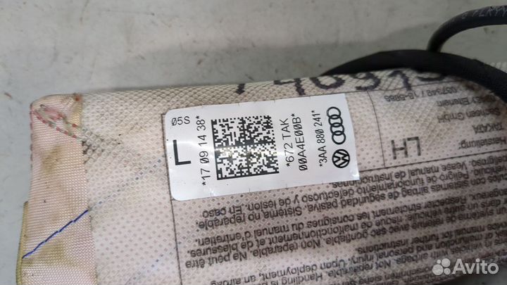 Подушка безопасности в сиденье Skoda SuperB, 2013