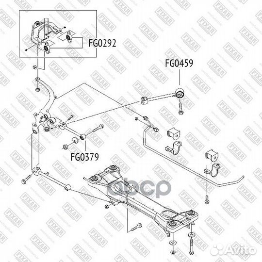 Сайлентблок заднего рычага зад FG0379 fixar
