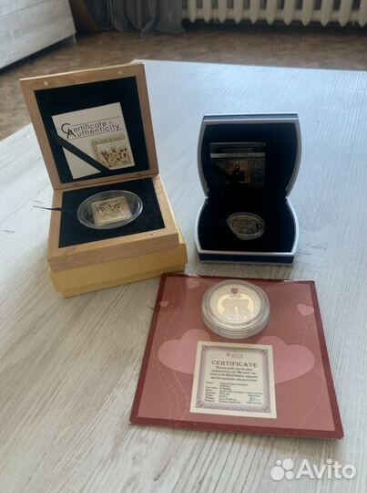 Монеты коллекционные серебро новые