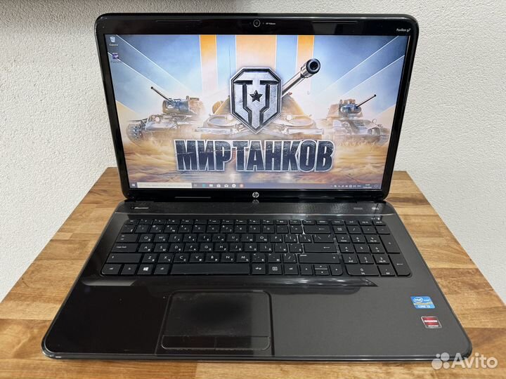 Огромный 17.3 игровой HP идеал Core i3 8Gb SSD+HDD