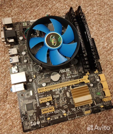 Комплект материнской платы 1150 с процессором+16гб