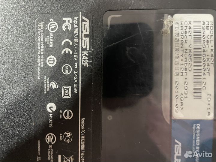 Ноутбук asus