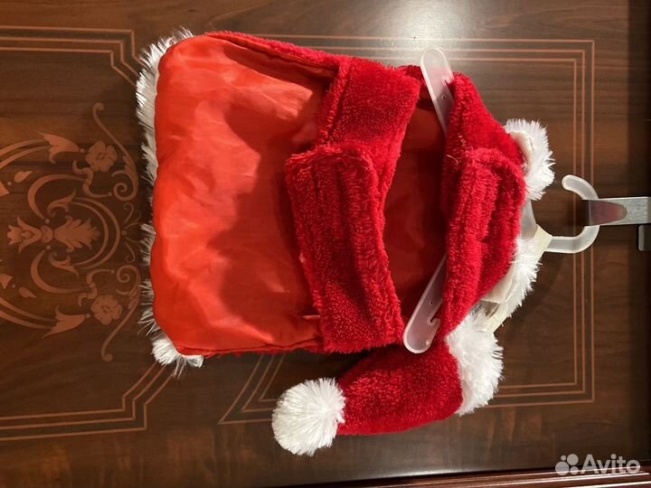 Костюм дед мороза для собачки