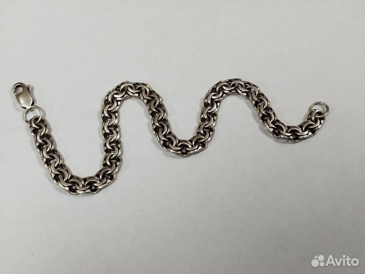 Браслет серебро 925/16.38гр/24см