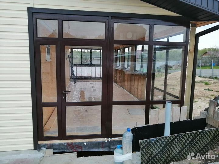 Остекление веранды балкона беседки крыльца дома