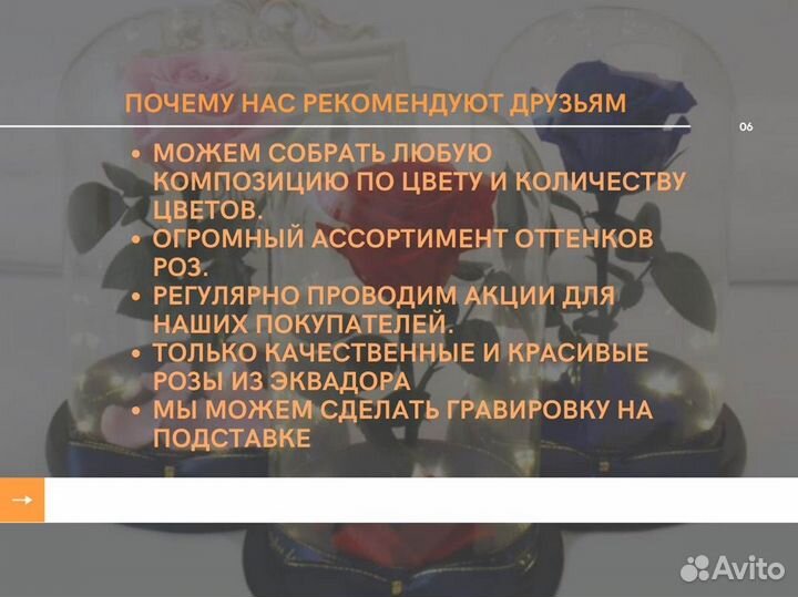 Роза в колбе. От производителя