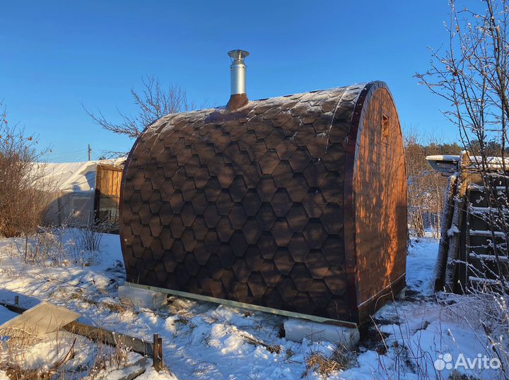 Баня бочка 3м