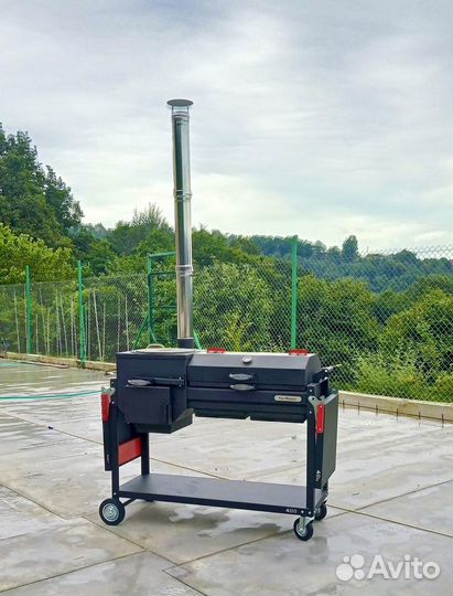 Мангал гриль барбекю коптильня печь комплекс
