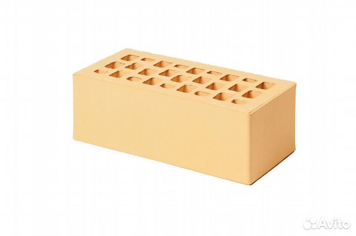 Кирпич облицовочный Бежевый Гладкий Меланж