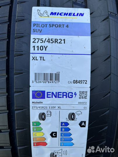 Michelin Pilot Sport 4 SUV 275/45 R21 и 315/40 R21 115Y