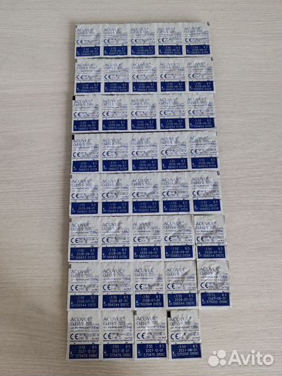 Линзы контактные acuvue oasys 1 day