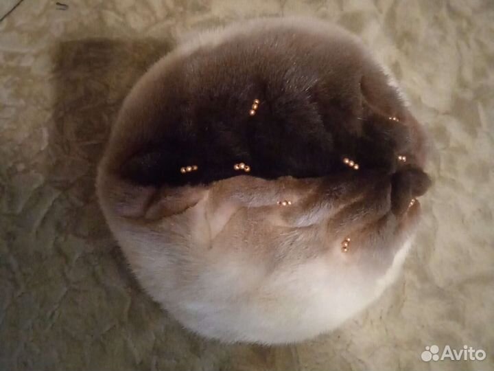 Берет норковый новый