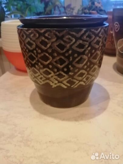Горшки керамический, пластиковый