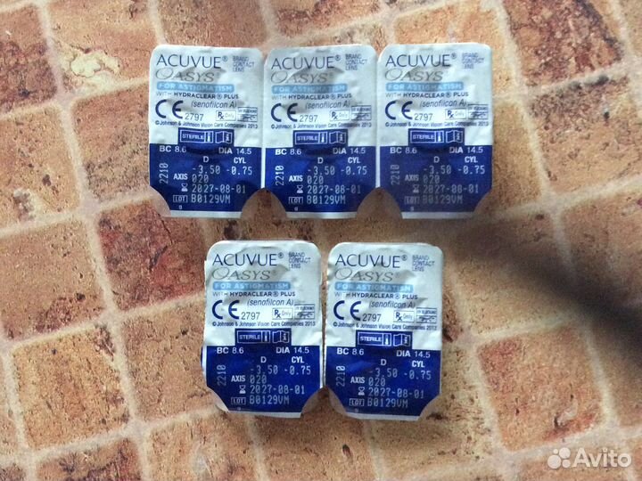 Линзы acuvue oasys astigmatism -3,5