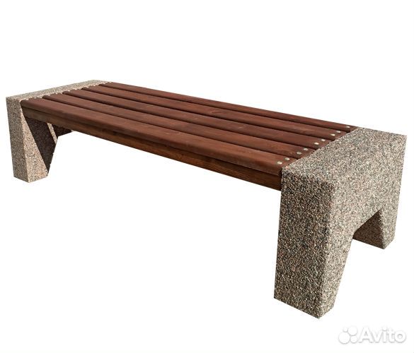 Парковые скамейки из мытого бетона от производител
