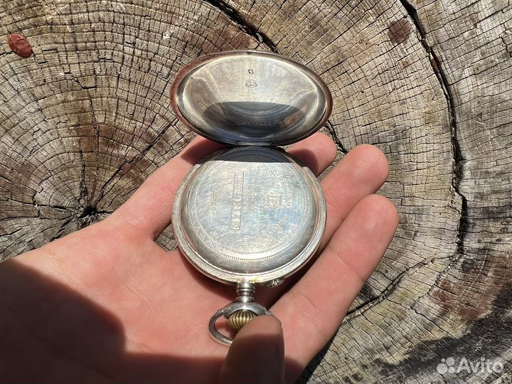 Старинные карманные часы серебро