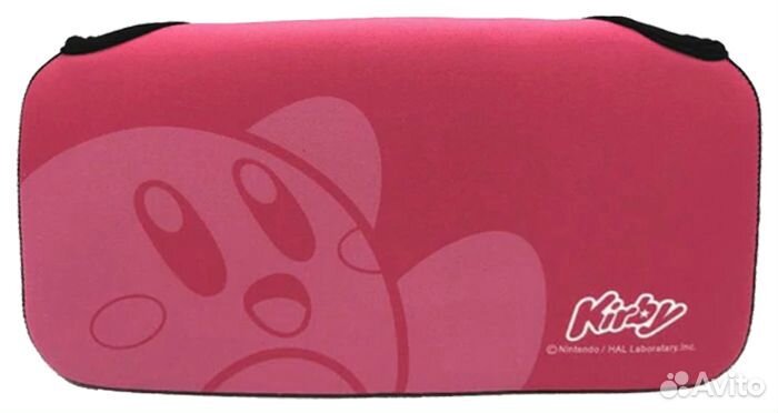 Чехол мягкий на кнопке для Nintendo Switch Kirby