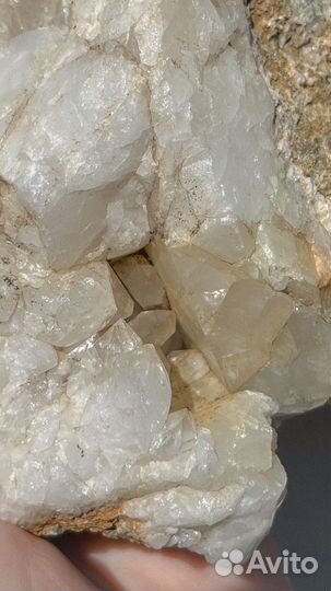 Кварц с горным хрусталем