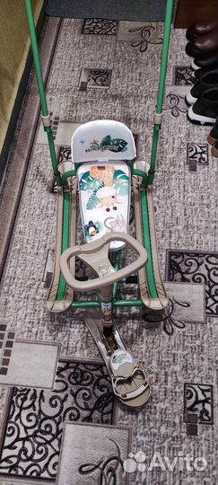 Детский снегокат с ручкой