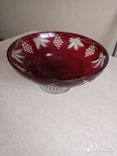 Ваза для фруктов на ножке СССР