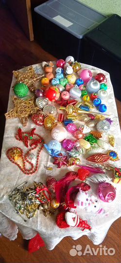 Елочные игрушки - большая коробка