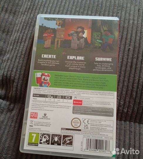 Minecraft Nintendo switch